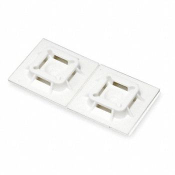 PANDUIT Cable Tie Base 4 Way Natural PK100, 1LEU9