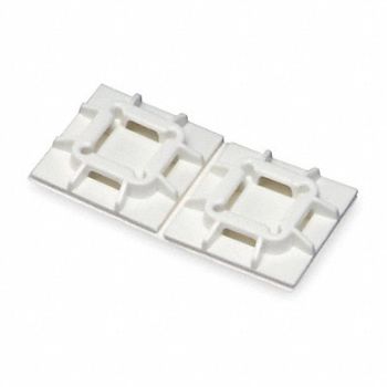 PANDUIT Cable Tie Base 4 Way Natural PK100, 1LEV3