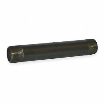 GRAINGER APPROVED Black Pipe Nipple Threaded 3/4x12 In, 1LMH4
