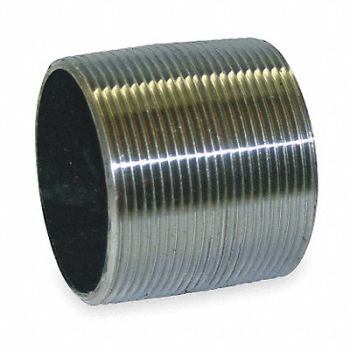 GRAINGER APPROVED Black Close Pipe Nipple Threaded 2, 1LMU6