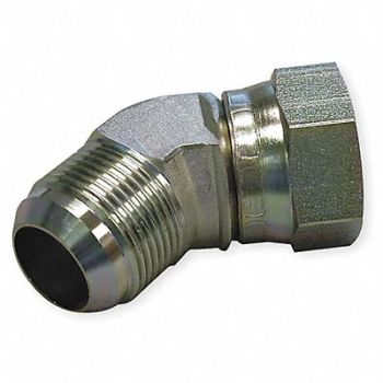 AIRWAY Male Elbow 45 Deg 37 Deg Tube x JIC, 1LNR6