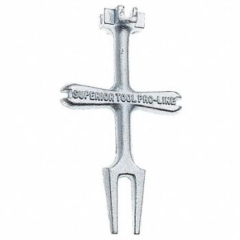SUPERIOR TOOL Plug Wrench Zinc 6, 1LNY9
