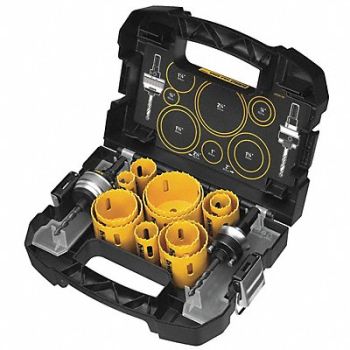 DEWALT Hole Saw Kit Saw Range 7/8 to 1-1/2, 1LPR4