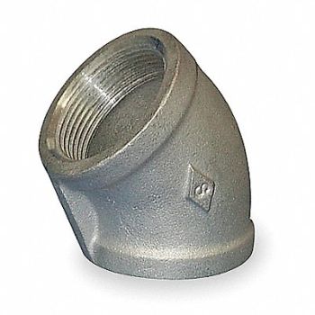 GRAINGER APPROVED 45 Elbow 304 SS 4 in FNPT Class 150, 1LTC4