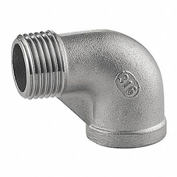 GRAINGER APPROVED 90 Street Elbow 316 SS 1/4 in NPT, 6JM13