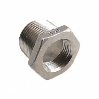 GRAINGER APPROVED Hex Reducing Bushing 316 SS 3/4 x 3/8 in, 1LUN8