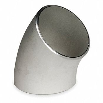 GRAINGER APPROVED 45 Elbow 304L SS 4 Pipe Size Buttweld, 1LVF5