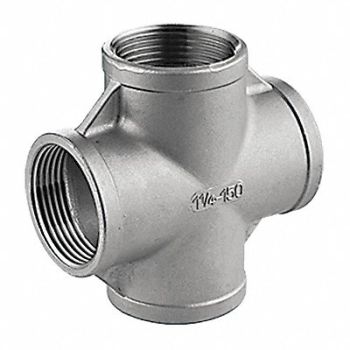 GRAINGER APPROVED Cross 316 SS 2 in Pipe Size Female NPT, 1LVF4