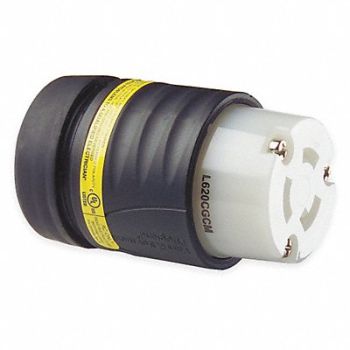 LEGRAND Connector 250VAC 20A L6-20R 2P 3W, 1LWJ7