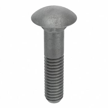 GRAINGER APPROVED CrrgBlt Stl HDGlv 1 1/2in Sqr PK50, 1LY21