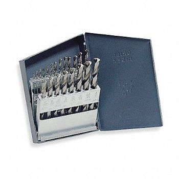 CHICAGO-LATROBE Jobber Drill Set 21 pc HSS, 1M465