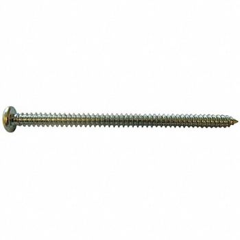 GRAINGER APPROVED ShtMtlScrw Scrw Sz #12 Zinc 3 L PK100, 1MA13