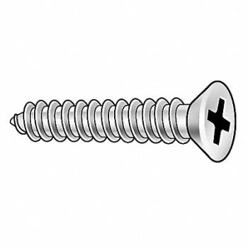 GRAINGER APPROVED ShtMtlScrw Scrw Sz #14 18-8SS 3.5 L PK25, 1WA56