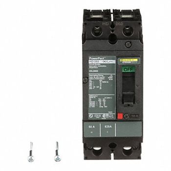 SQUARE D Circuit Breaker 50A 2P 600VAC HD, 1MAK1