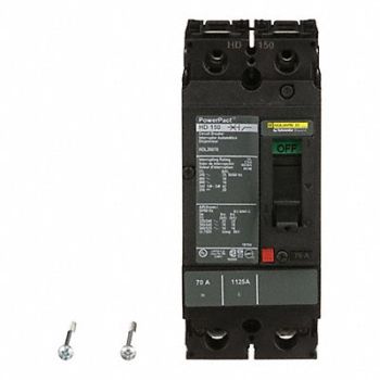 SQUARE D Circuit Breaker 70A 2P 600VAC HD, 1MAK3