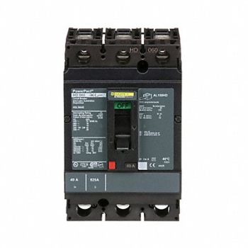 SQUARE D Circuit Breaker 40A 3P 600VAC HD, 1MAU7