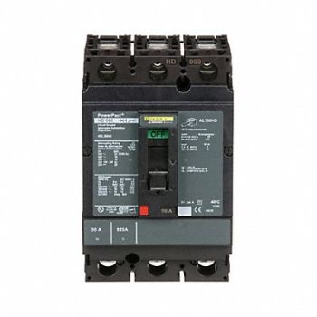 SQUARE D Circuit Breaker 50A 3P 600VAC HD, 1MAU9