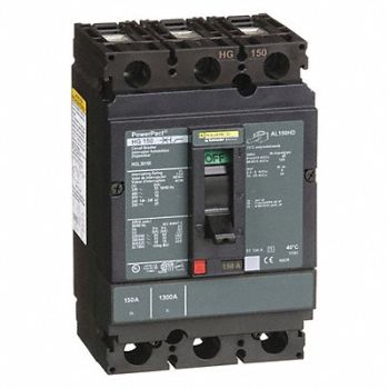 SQUARE D Circuit Breaker 150A 3P 600VAC HG, 1MAX3