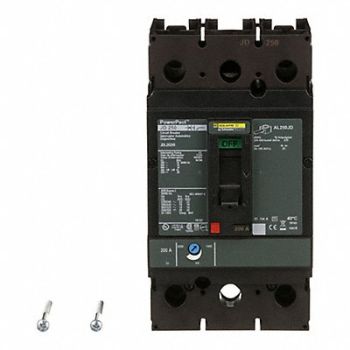SQUARE D Circuit Breaker 200A 2P 600VAC JD, 1MAX6