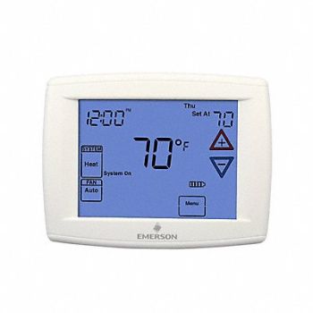 EMERSON Low Volt Prog Tstat Heat/Cool 20-30V AC, 2UPG8