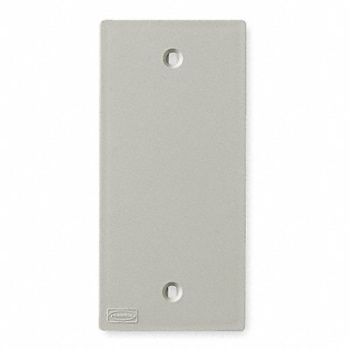 HUBBELL WIRING DEVICE-KELLEMS Blank Faceplate White PVC Faceplates, 1MBK2