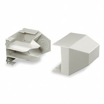 HUBBELL WIRING DEVICE-KELLEMS Ceiling Adapter White PVC Base-Trak, 1MBK7