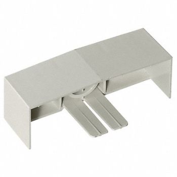 HUBBELL WIRING DEVICE-KELLEMS End Cap White PVC Base-Trak(R) Caps, 1MBK8