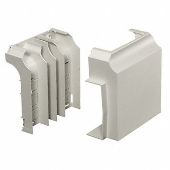 HUBBELL WIRING DEVICE-KELLEMS Tee Base and Cover White PVC Tees, 1MBL6