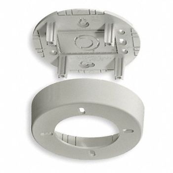 HUBBELL WIRING DEVICE-KELLEMS Round Box White PVC Boxes, 1MBL8