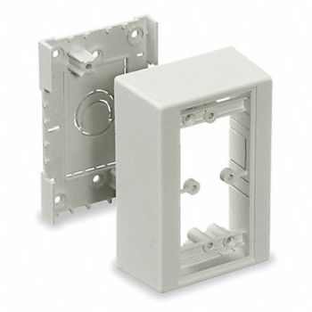 HUBBELL WIRING DEVICE-KELLEMS Device Box Office White Boxes, 1MBL9