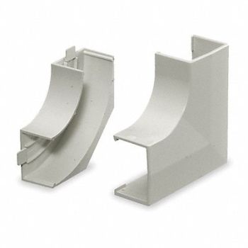 HUBBELL WIRING DEVICE-KELLEMS Flat Elbow Base and Cover White, 1MBN9