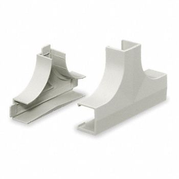 HUBBELL WIRING DEVICE-KELLEMS Tee Base and Cover White PVC Tees, 1MBP4