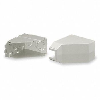 HUBBELL WIRING DEVICE-KELLEMS Ceiling Adapter White PVC Lan-Trak, 1MBP5