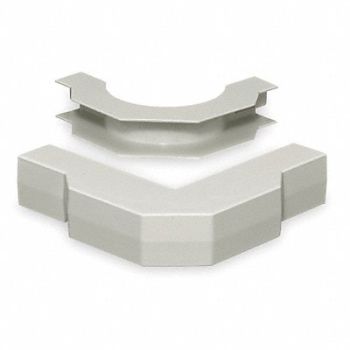 HUBBELL WIRING DEVICE-KELLEMS External Elbow Base and Cover White, 1MBP8
