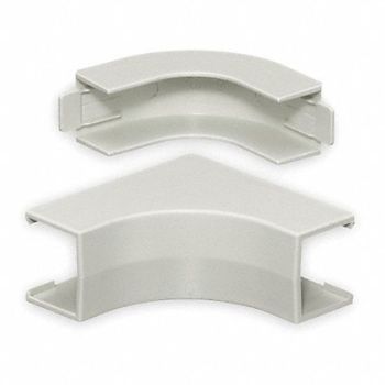 HUBBELL WIRING DEVICE-KELLEMS Internal Elbow Base and Cover White, 1MBR1