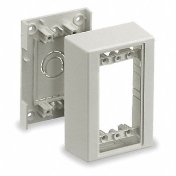 HUBBELL WIRING DEVICE-KELLEMS Device Box PVC Boxes, 1MBT9