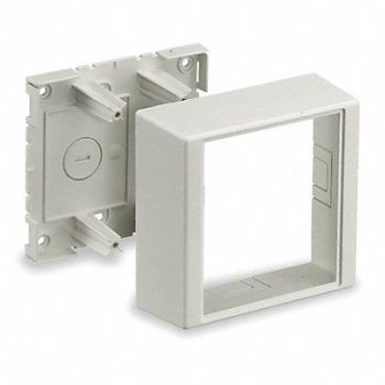 HUBBELL WIRING DEVICE-KELLEMS Deep Device Box White PVC Boxes, 1MBU1