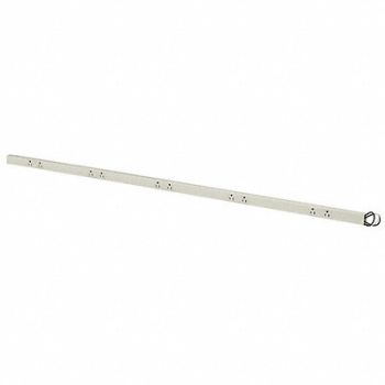 HUBBELL WIRING DEVICE-KELLEMS Prewired Raceway 8 Outlets PVC, 1MBU6