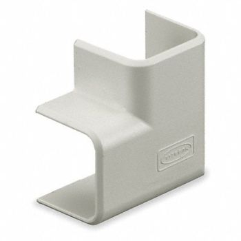 HUBBELL WIRING DEVICE-KELLEMS Flat Elbow Cover White PVC Elbows PK5, 1MBV1