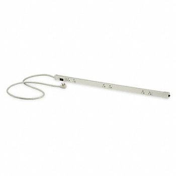 HUBBELL WIRING DEVICE-KELLEMS Outlet Strip 6 Outlet 20A 36 L Wht, 1MBV5