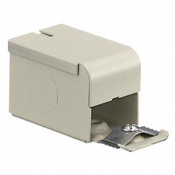 HUBBELL WIRING DEVICE-KELLEMS Entrance End Ivory Steel Ends, 1MBX3
