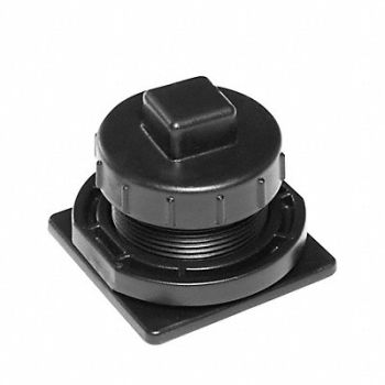 RUBBERMAID COMMERCIAL PRODUCTS Drain Plug Kit 2 in NPT HDPE, 1MDB9