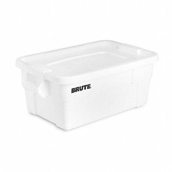 RUBBERMAID COMMERCIAL PRODUCTS F8714 Storage Tote White Solid Plastic, 1MDC3
