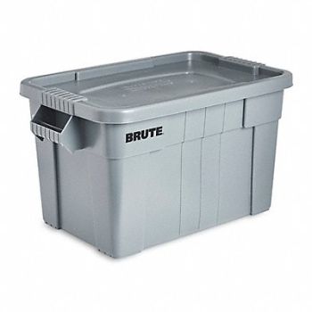 RUBBERMAID COMMERCIAL PRODUCTS F8728 Storage Tote Gray Solid Plastic, 1MDC4
