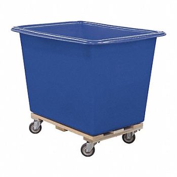 ROYAL BASKET TRUCKS Cube Truck HDPE Blue 15.0 cu ft., 1MDR2