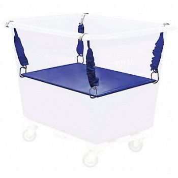 ROYAL BASKET TRUCKS Poly Spring Lift Kit 6 Bu Blue, 1MDR5