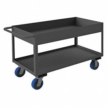 GRAINGER APPROVED Utility Cart 3 600 lb Steel, 1MDT5