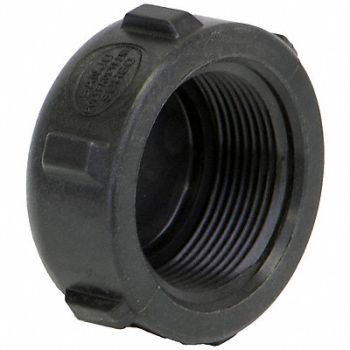 GRAINGER APPROVED Cap 1 1/2 in Pipe Size Schedule 80, 1MJW6