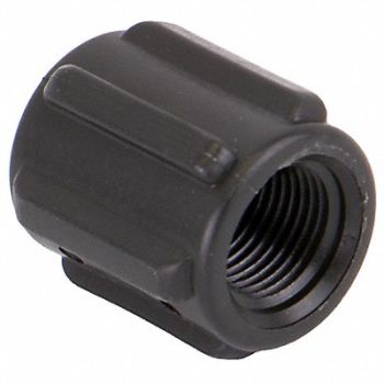 GRAINGER APPROVED Coupling 3/8 in Schedule 80 FNPT Black, 1MJW8