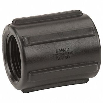 GRAINGER APPROVED Coupling 3/4 in Schedule 80 FNPT Black, 1MJX1